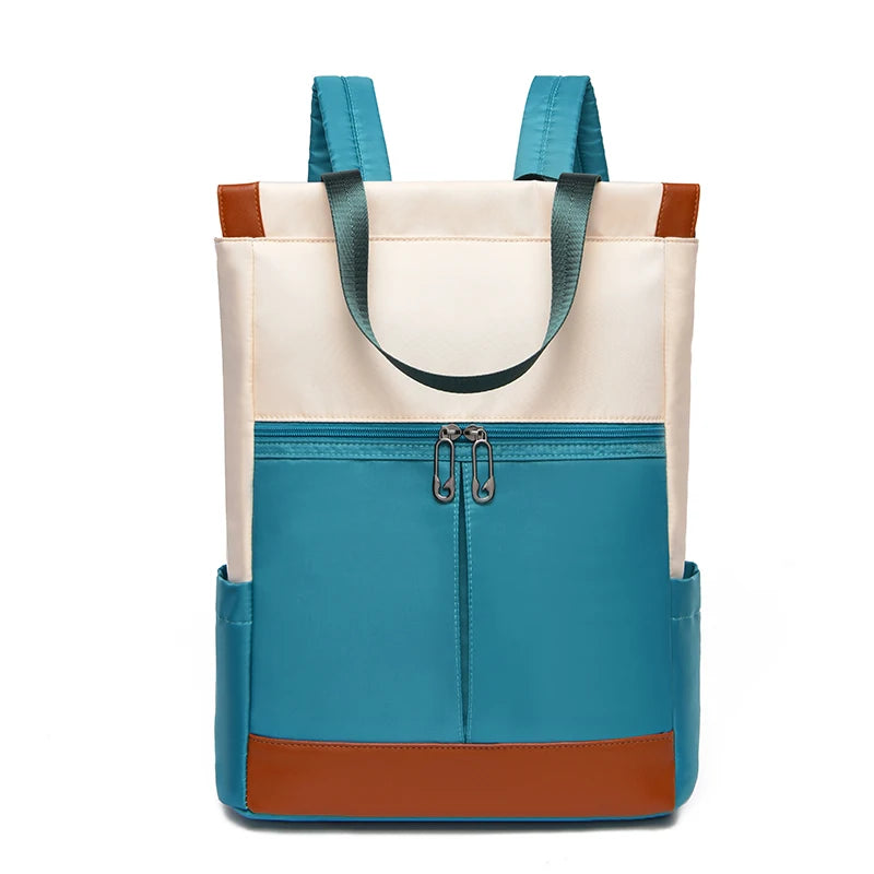 Nueva mochila impermeable de tela Oxford para mujer, modelo grande