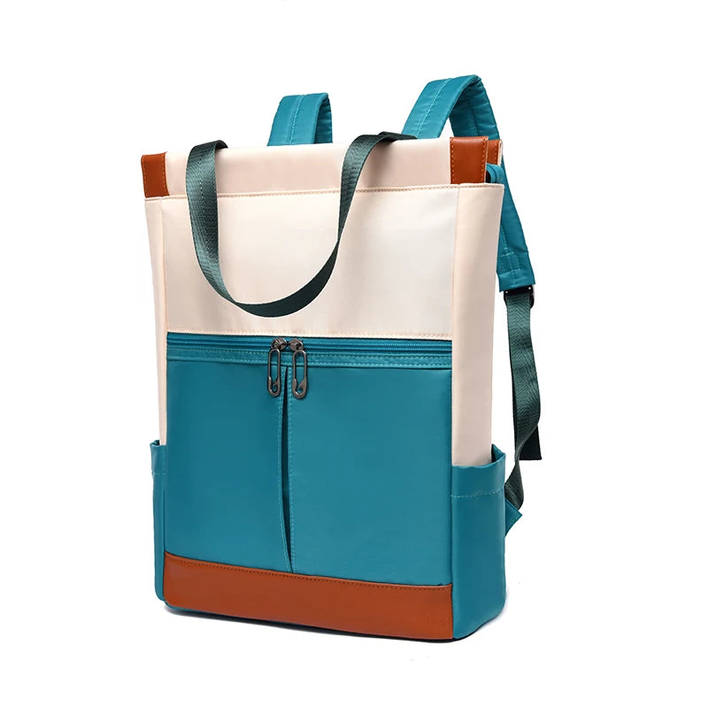 Nueva mochila impermeable de tela Oxford para mujer, modelo grande