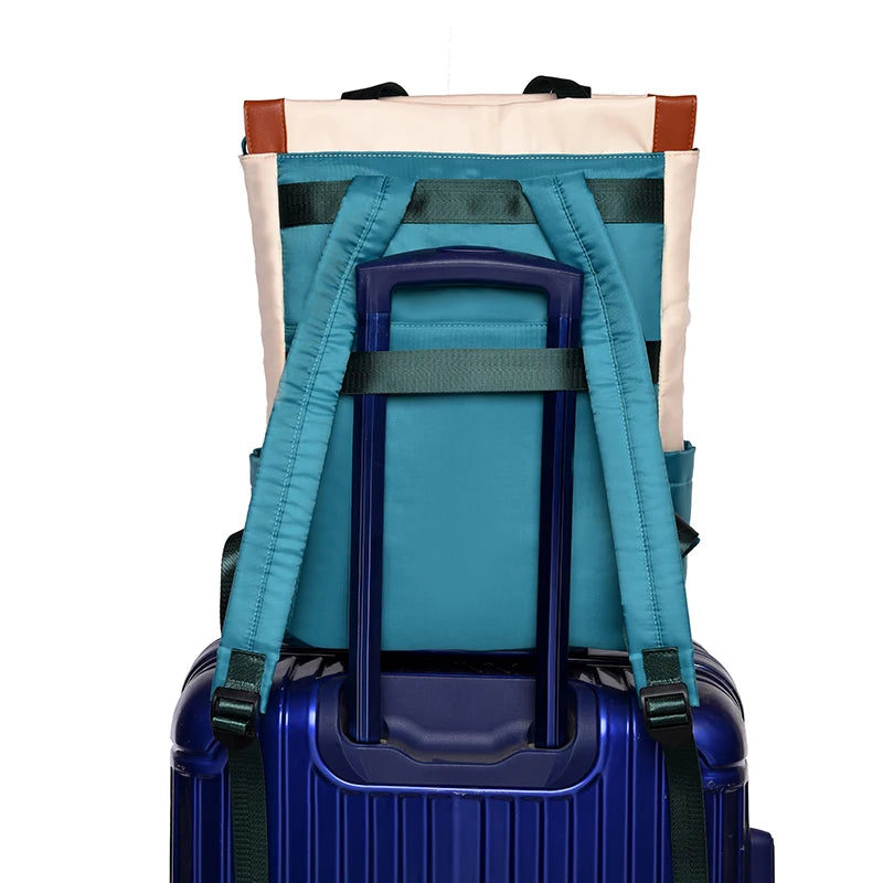 Nueva mochila impermeable de tela Oxford para mujer, modelo grande