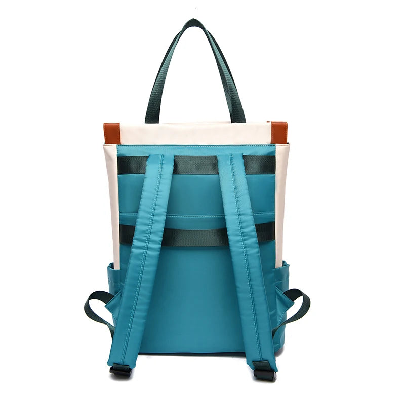 Nueva mochila impermeable de tela Oxford para mujer, modelo grande
