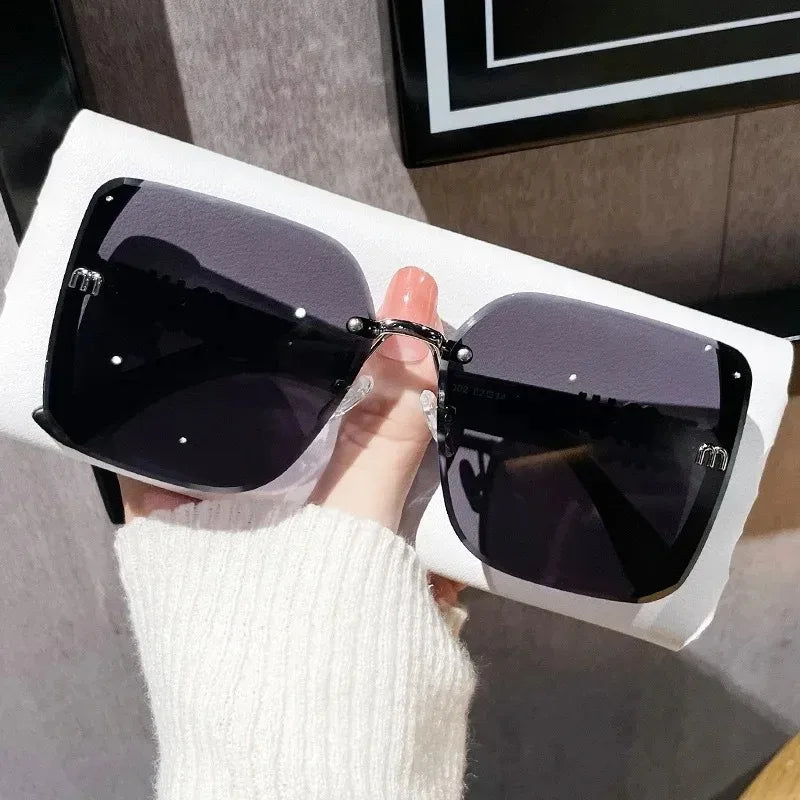 Gafas de sol cuadradas de marca de moda para mujer