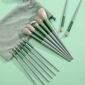 Juego de 13 Uds de brochas de maquillaje, base para sombra de ojos, brocha cosmética para mujer, sombra de ojos, colorete, bolsa de herramientas de maquillaje suave de belleza
