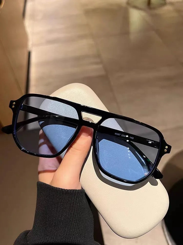Gafas de sol grandes estilo vintage para hombre y mujer