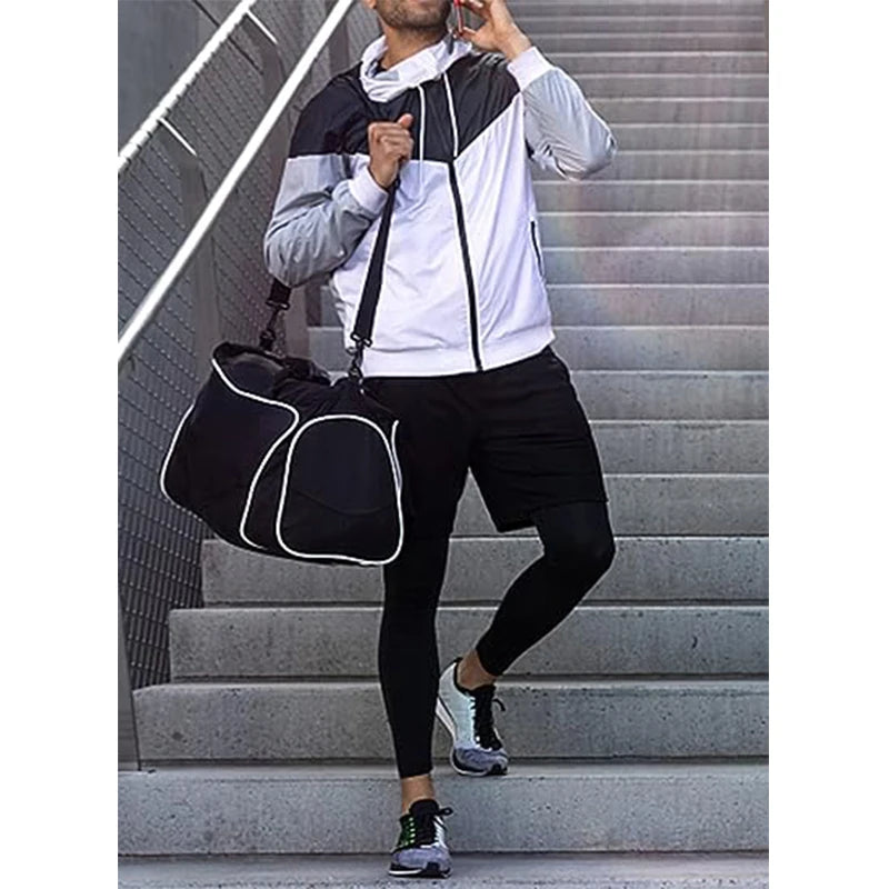 Pantalones deportivos para hombre 2 en 1: