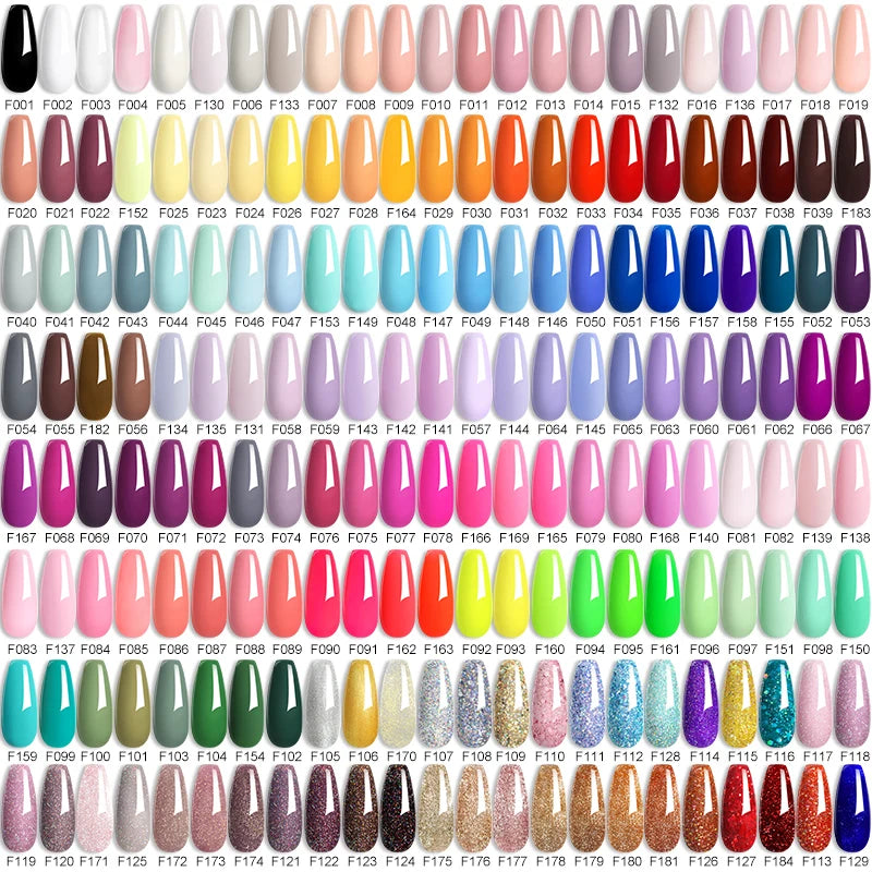 LILYCUTE Esmalte de gel para uñas de 7 ml (129 colores)