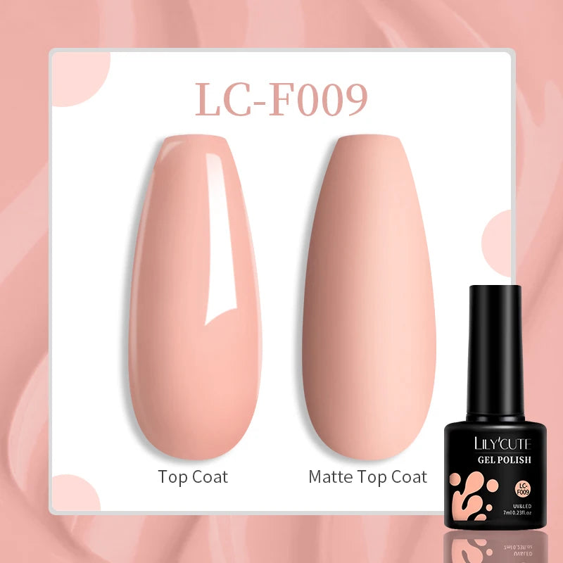 LILYCUTE Esmalte de gel para uñas de 7 ml (129 colores)