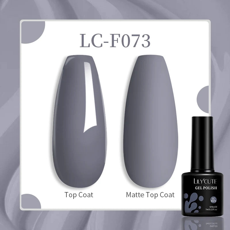 LILYCUTE Esmalte de gel para uñas de 7 ml (129 colores)
