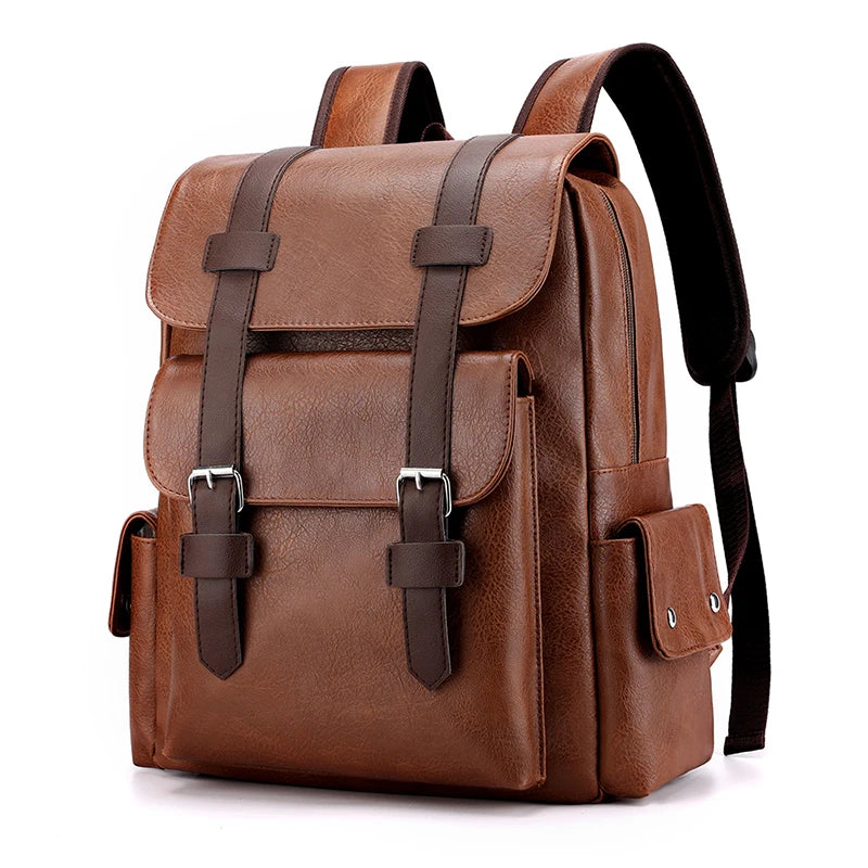 Mochila para hombre de piel sintética