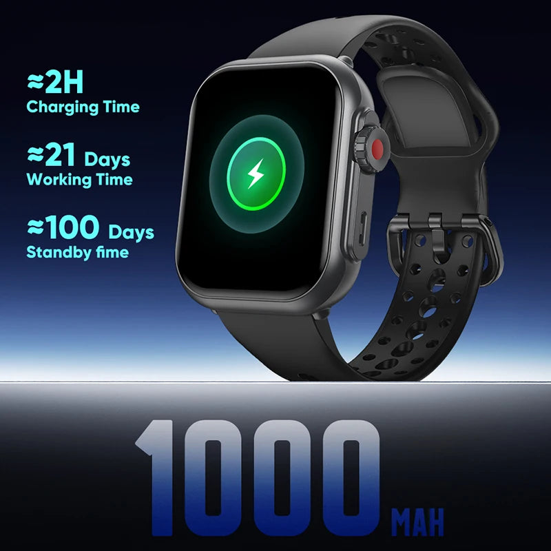 Nuevo smartwatch Xiaomi 2025 para hombre y mujer: pantalla táctil completa AMOLED HD de 1,85 pulgadas, resistencia al agua IP68 y llamadas por Bluetooth.