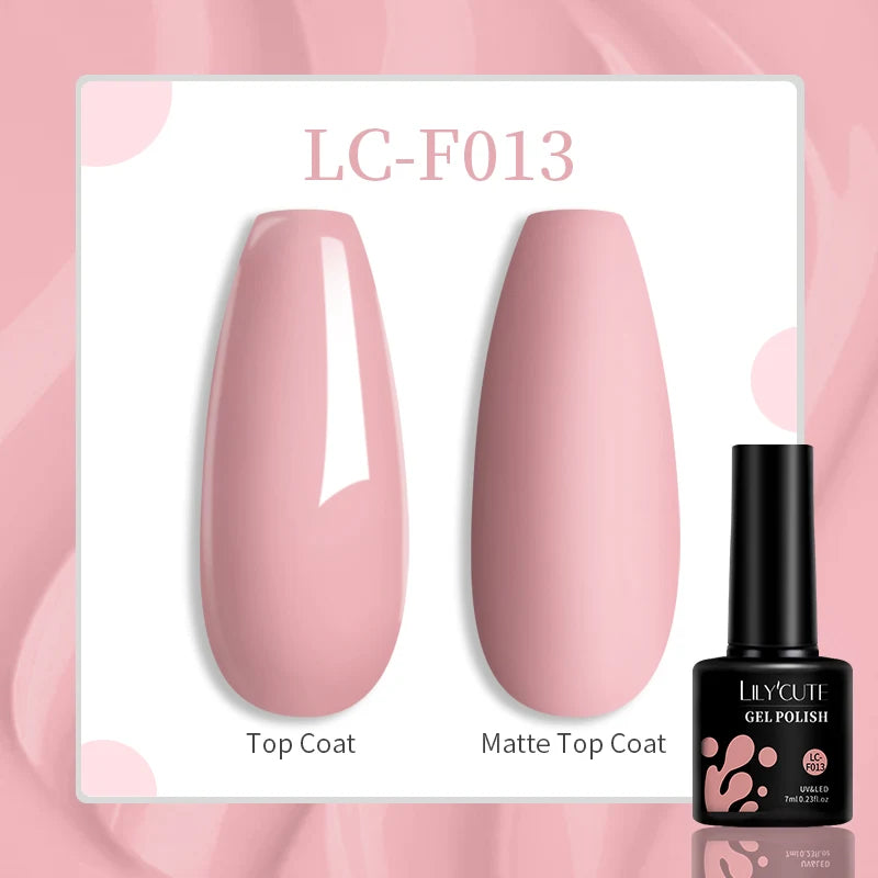 LILYCUTE Esmalte de gel para uñas de 7 ml (129 colores)