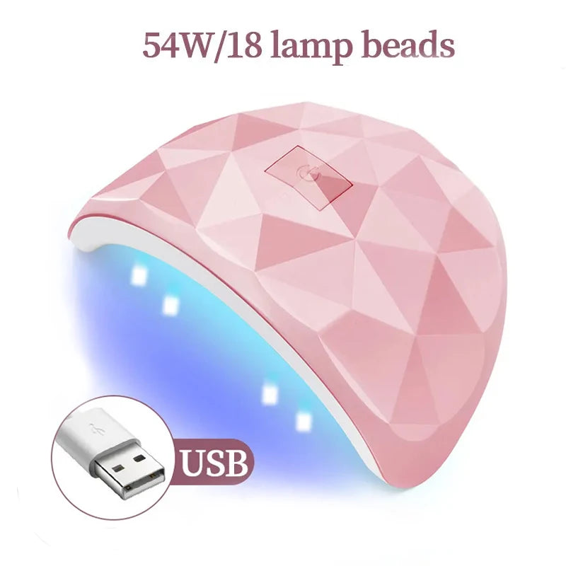 Lámpara secadora de uñas LULAA con luz UV y protección ocular;