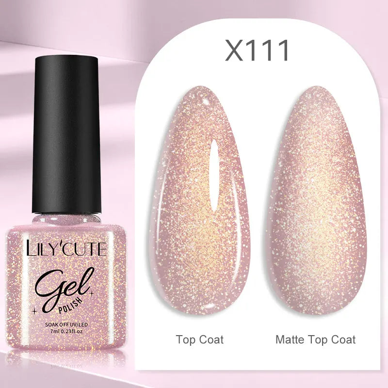 LILYCUTE Esmalte de gel para uñas de 7 ml (129 colores)