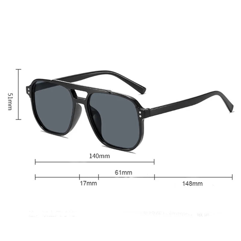 Gafas de sol grandes estilo vintage para hombre y mujer, diseño unisex , protección UV400.