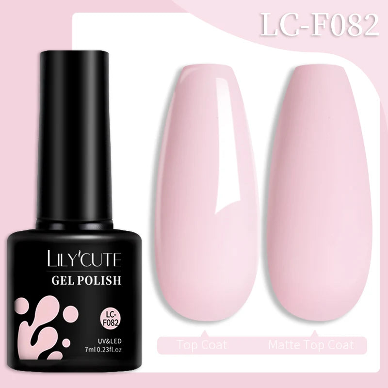 LILYCUTE Esmalte de gel para uñas de 7 ml (129 colores)