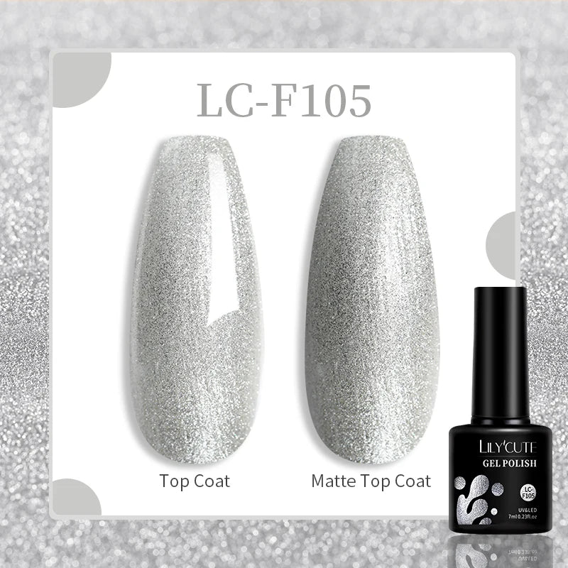 LILYCUTE Esmalte de gel para uñas de 7 ml (129 colores)