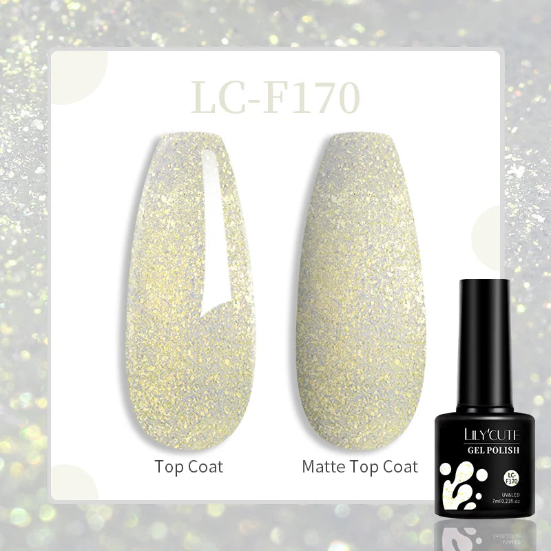 LILYCUTE Esmalte de gel para uñas de 7 ml (129 colores)
