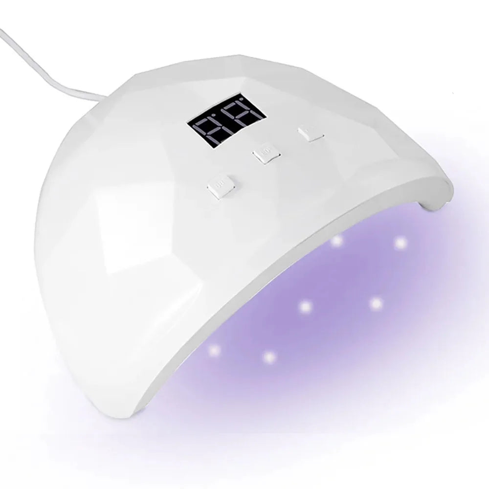 Lámpara secadora de uñas LULAA con luz UV y protección ocular;