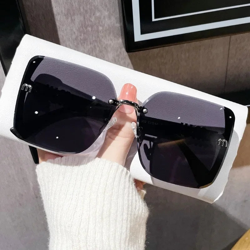 Gafas de sol cuadradas de marca de moda para mujer