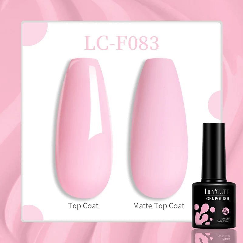 LILYCUTE Esmalte de gel para uñas de 7 ml (129 colores)