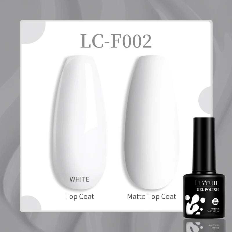 LILYCUTE Esmalte de gel para uñas de 7 ml (129 colores)