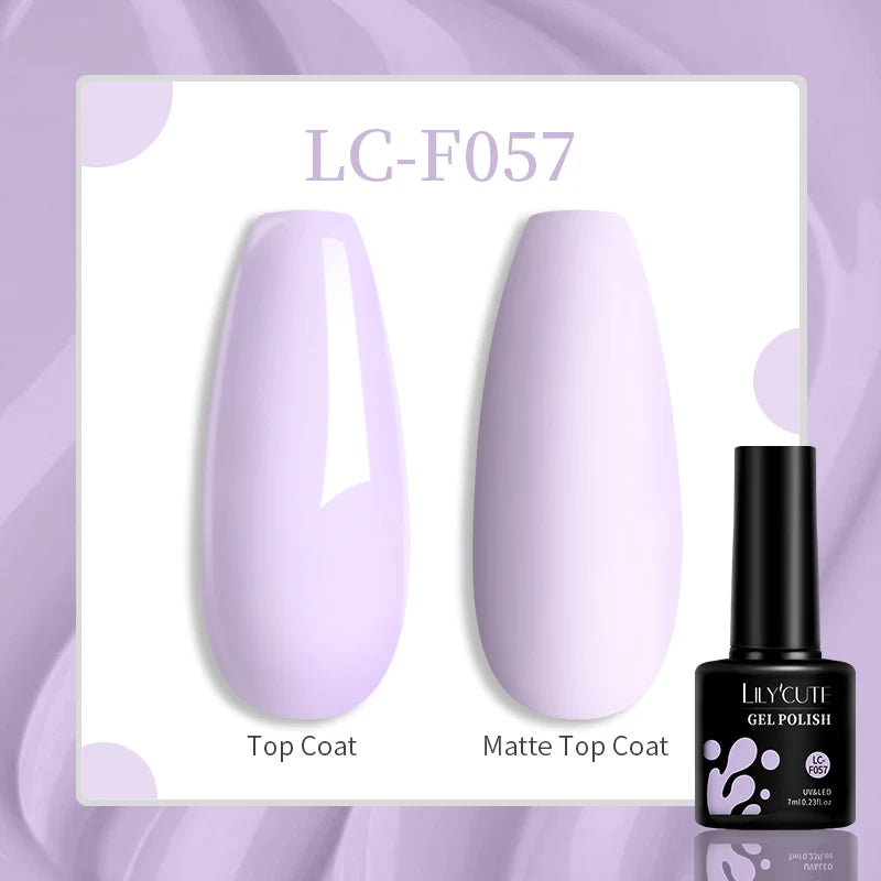 LILYCUTE Esmalte de gel para uñas de 7 ml (129 colores)
