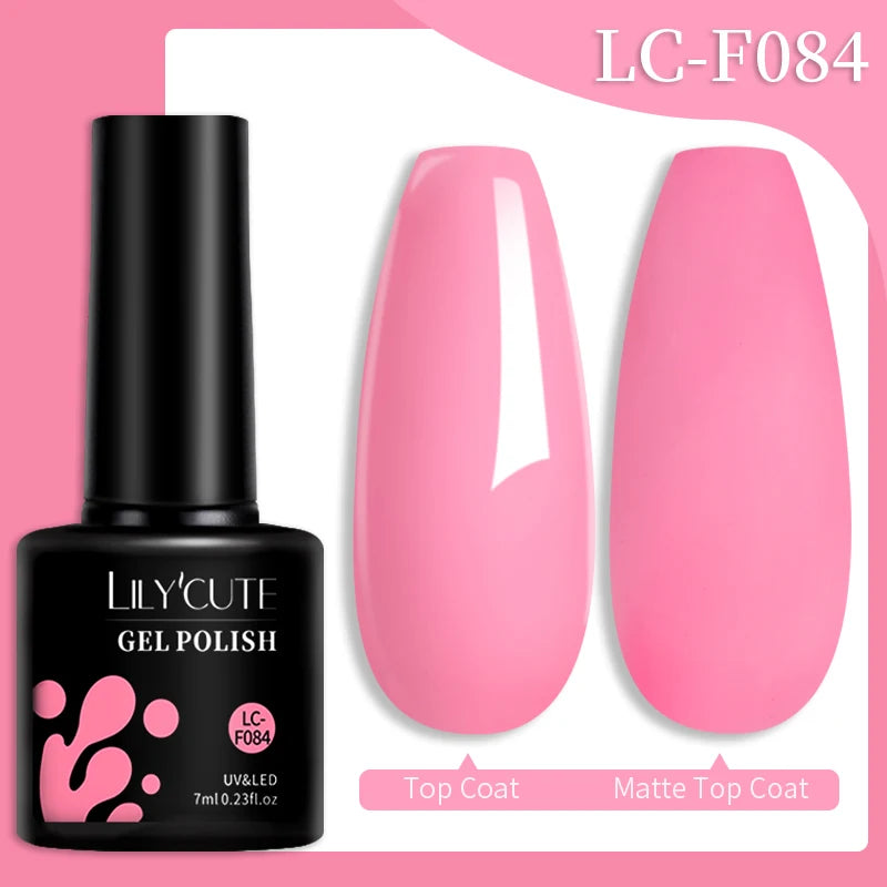 LILYCUTE Esmalte de gel para uñas de 7 ml (129 colores)