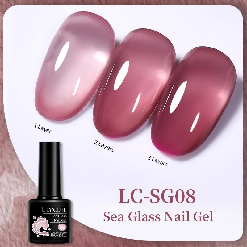 LILYCUTE Esmalte de gel para uñas de 7 ml (129 colores)