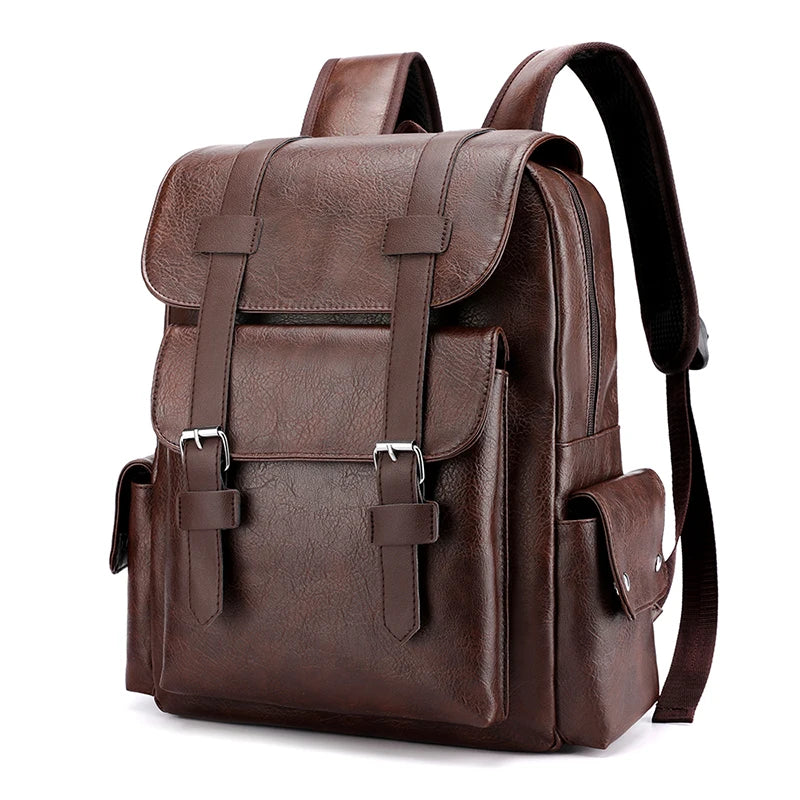 Mochila para hombre de piel sintética