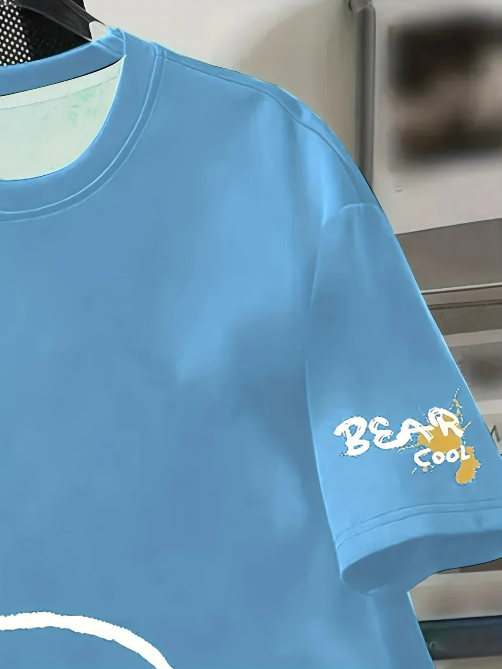Camiseta de verano para hombre, transpirable y de cuello redondo
