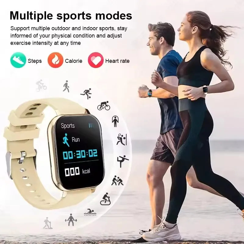 Smartwatch Deportivo con llamadas Bluetooth, Monitor de Salud y Notificaciones.