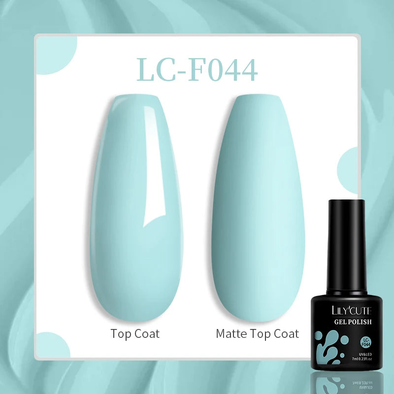 LILYCUTE Esmalte de gel para uñas de 7 ml (129 colores)