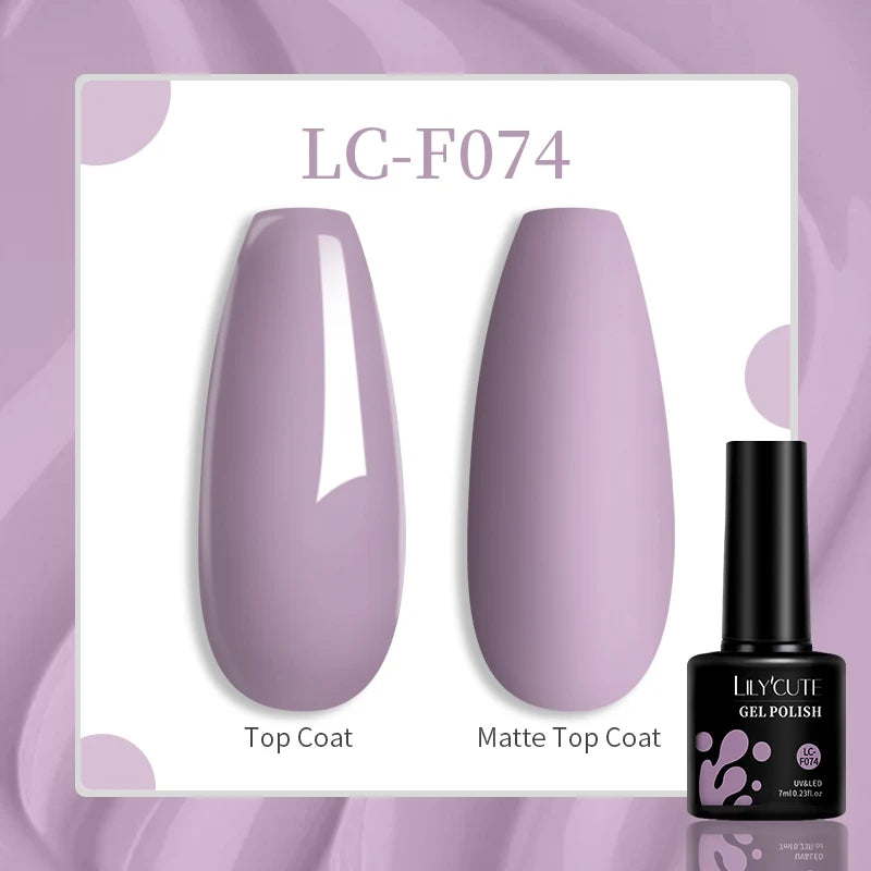 LILYCUTE Esmalte de gel para uñas de 7 ml (129 colores)