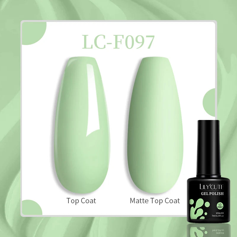 LILYCUTE Esmalte de gel para uñas de 7 ml (129 colores)