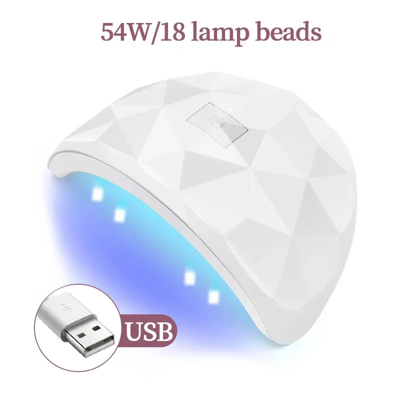 Lámpara secadora de uñas LULAA con luz UV y protección ocular;