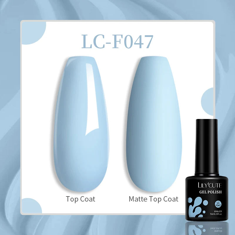 LILYCUTE Esmalte de gel para uñas de 7 ml (129 colores)