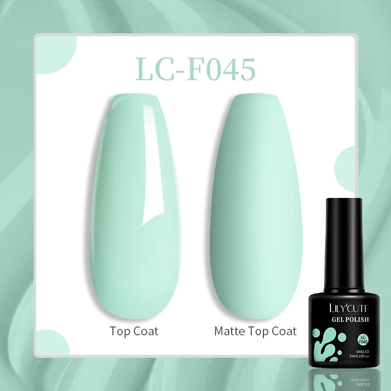 LILYCUTE Esmalte de gel para uñas de 7 ml (129 colores)