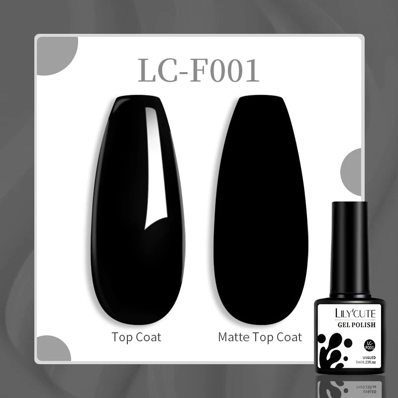 LILYCUTE Esmalte de gel para uñas de 7 ml (129 colores)