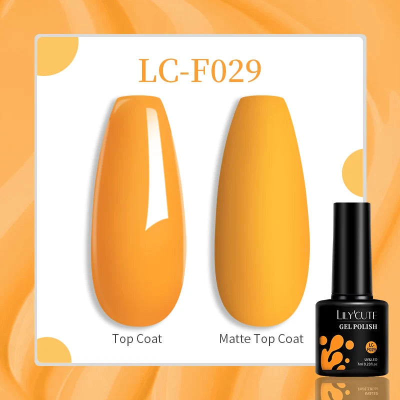 LILYCUTE Esmalte de gel para uñas de 7 ml (129 colores)