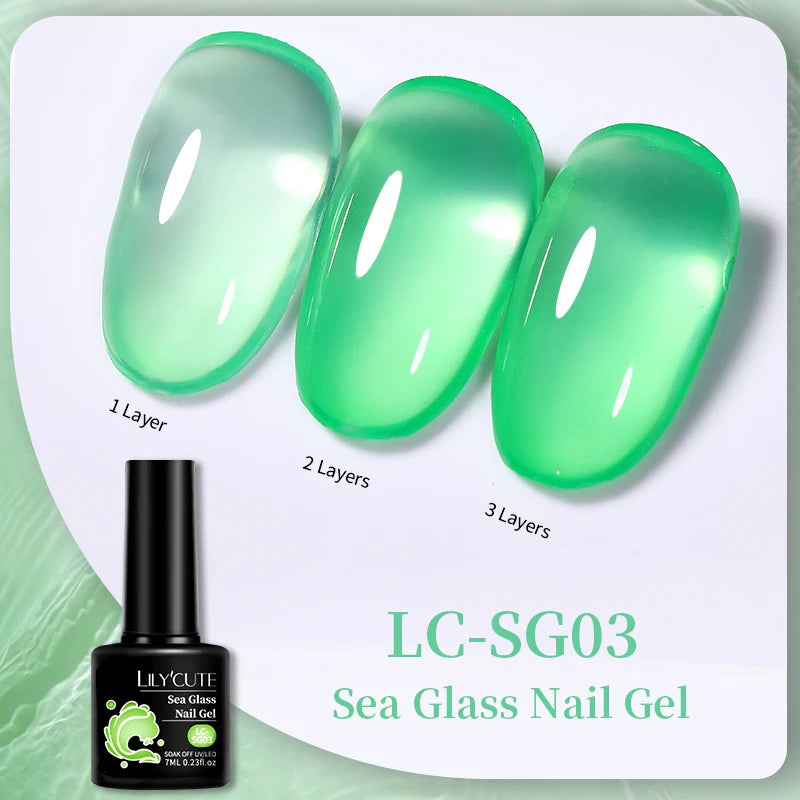 LILYCUTE Esmalte de gel para uñas de 7 ml (129 colores)