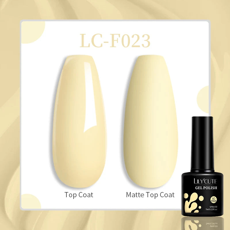 LILYCUTE Esmalte de gel para uñas de 7 ml (129 colores)