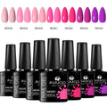 Set de 7 esmaltes de gel para uñas: kit completo para manicura