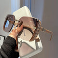 Gafas de sol cuadradas de marca de moda para mujer