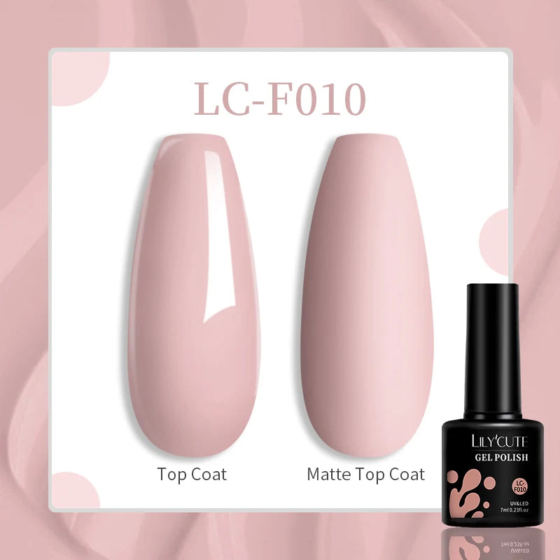 LILYCUTE Esmalte de gel para uñas de 7 ml (129 colores)