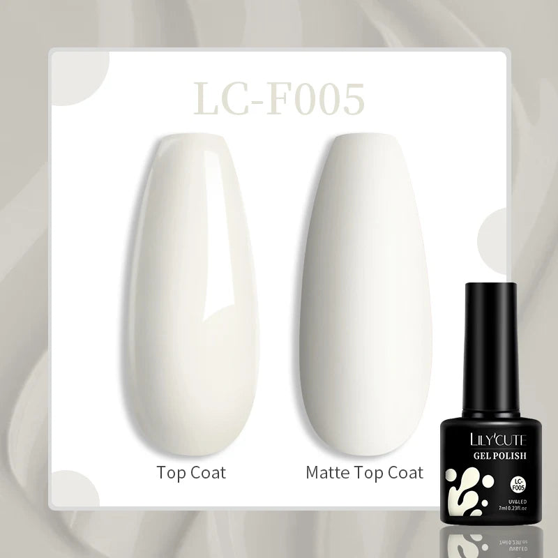 LILYCUTE Esmalte de gel para uñas de 7 ml (129 colores)