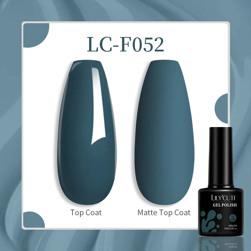LILYCUTE Esmalte de gel para uñas de 7 ml (129 colores)