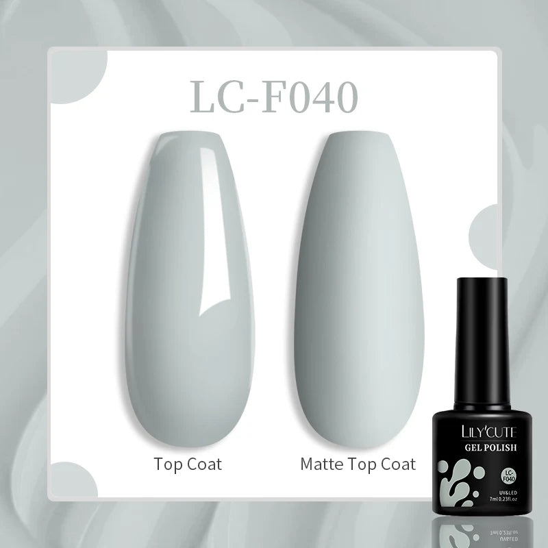 LILYCUTE Esmalte de gel para uñas de 7 ml (129 colores)