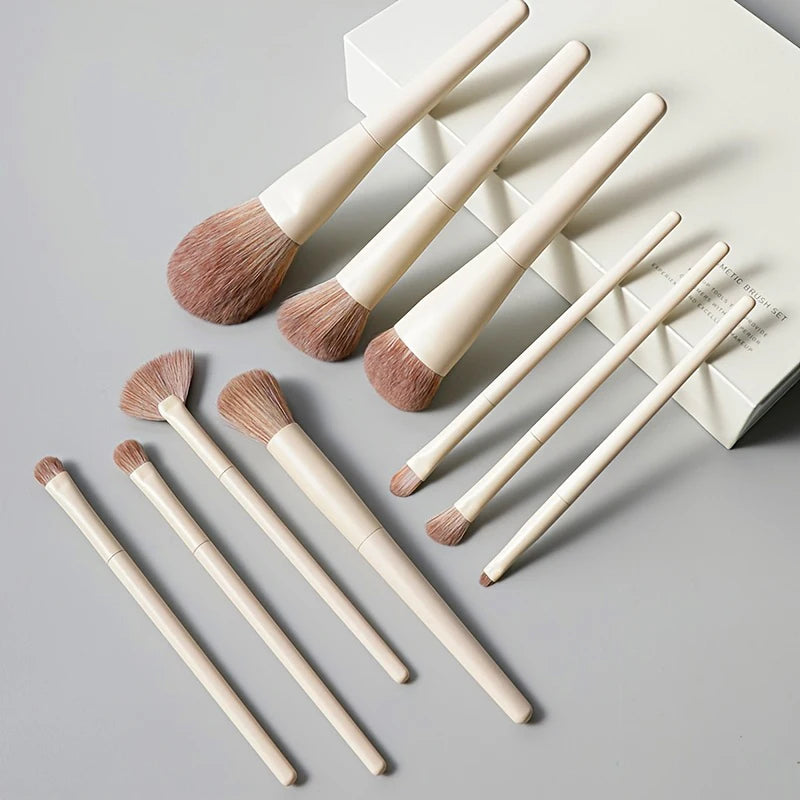 Juego de 13 Uds de brochas de maquillaje, base para sombra de ojos, brocha cosmética para mujer, sombra de ojos, colorete, bolsa de herramientas de maquillaje suave de belleza