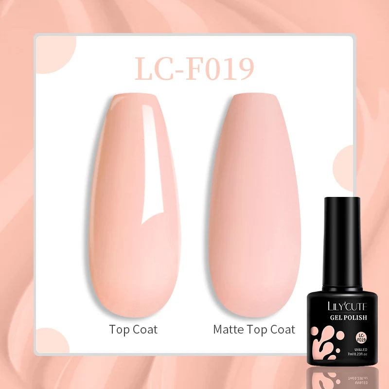 LILYCUTE Esmalte de gel para uñas de 7 ml (129 colores)