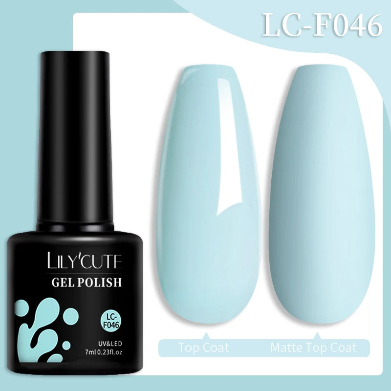 LILYCUTE Esmalte de gel para uñas de 7 ml (129 colores)