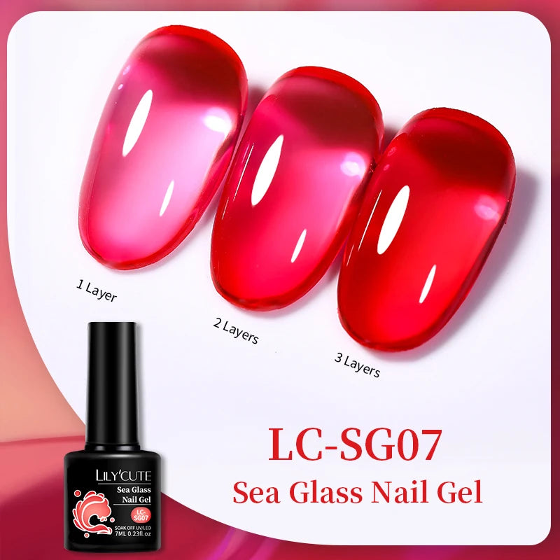 LILYCUTE Esmalte de gel para uñas de 7 ml (129 colores)